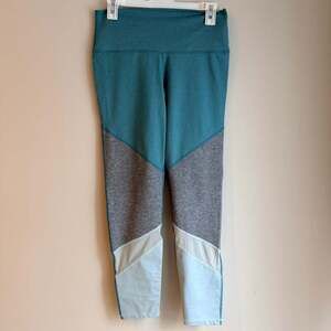 Aerie Chill Play Move Colorblock Mesh Leggings- Size Large